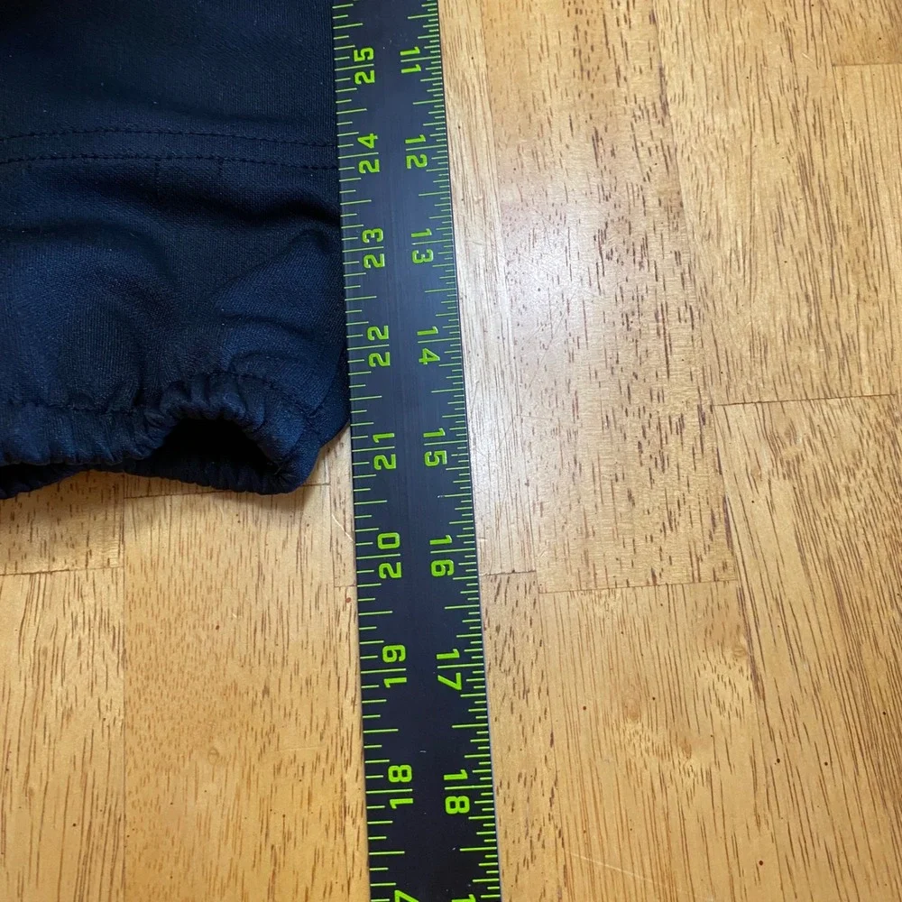 Willit Baseball Pants Kids‎ Size S Black Elastic Hem Padded Knees